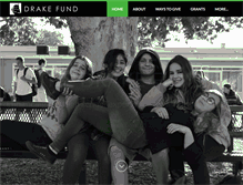 Tablet Screenshot of drakefund.org